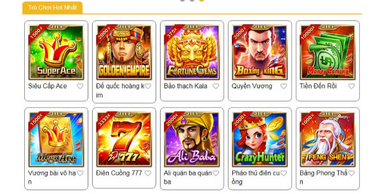 Kho game gần 50 trò hấp dẫn 